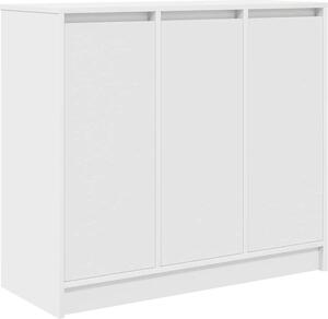 Komoda biela 85x34x76 cm kompozitné drevo