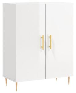 Komoda lesklá biela 69,5x34x90 cm spracované drevo