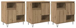 Servírovacia skriňa 3 pcs Remeselný dub 60 x 35 x 70 cm