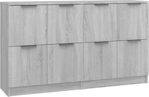 Komody 2 ks sivý sivý dub sonoma 60x30x70 cm spracované drevo