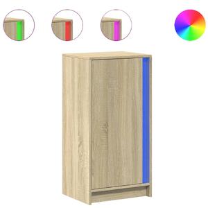 Komoda s LED dub sonoma 42,5x34x85 cm kompozitné drevo