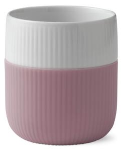 Porcelánový hrnček Fluted Contrast Rose 350 ml