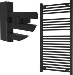 Granitan | Kúpeľňový radiátor Bergen - 120x60 cm - čierny - moderný dizajn - praktický a elegantný