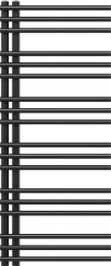 Granitan | Kúpeľňový radiátor MILO - 120x50 cm - Čierny - Moderný dizajn - Praktický a elegantný