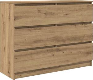 Komoda dub artisan 100x35x76 cm spracované drevo