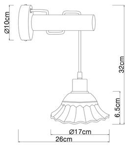 Globo 54050W - Nástenné bodové svietidlo JOWITA 1xE27/40W/230V
