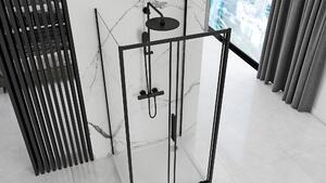 Nástenný sprchovací kút MAXMAX Rea RAPID slide 100x100x100 cm - čierny