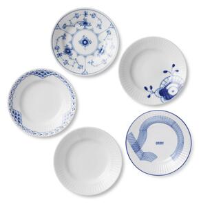 Porcelánové taniere Gifts With History Ø 11 cm – set 5 ks