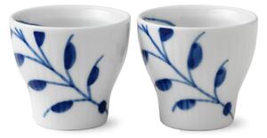 Porcelánové stojančeky na vajíčka Blue Fluted Mega – set 2 ks
