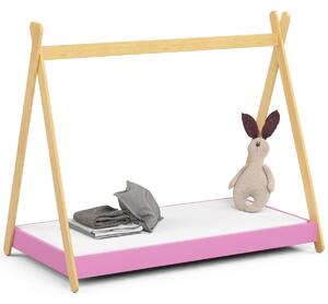 Ak furniture Detská posteľ GEM 160x80 cm ružová