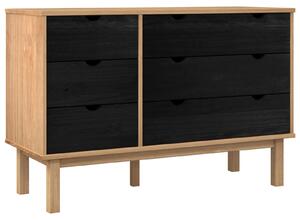 Zásuvkový kabinet so zásuvkou OTTA Čierna 111 x 43 x 73,5 cm
