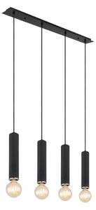 Globo 15499-4H - Luster na lanku MARION 4xE27/60W/230V čierne drevo