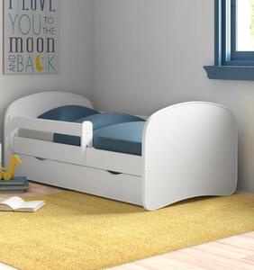 Detská posteľ BABY DREAMS so zásuvkou - biela 140x70 cm