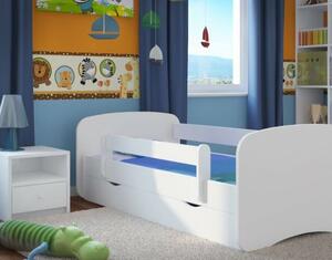 Detská posteľ BABY DREAMS so zásuvkou - biela 180x80 cm