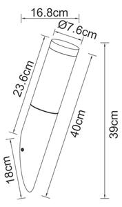 Globo 3157W - Vonkajšie nástenné svietidlo BOSTON 1xE27/60W/230V IP44