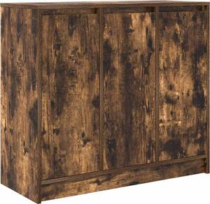 Komoda dymový dub 85x34x76 cm kompozitné drevo