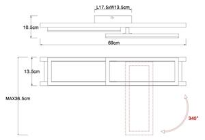 Globo 67266D - LED Stropné svietidlo ILLA LED/20W/230V