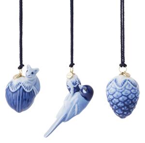 Vianočné ozdoby Blue Collectibles Mini Ornaments – set 3 ks