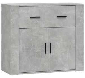 Komoda betónovo sivá 80x33x70 cm spracované drevo