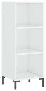 Komoda lesklá biela 34,5x32,5x90 cm kompozitné drevo