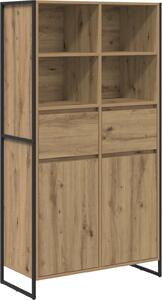 Servírovacia skriňa 2 pcs Remeselnícky dub 81 x 36 x 150.5 cm