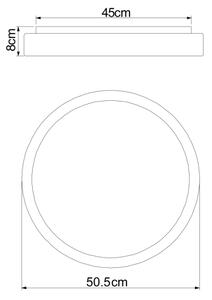 Globo 41586-24 - LED Stmievateľné stropné svietidlo SONNY LED/24W/230V + DO