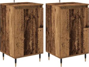 Servírovacia skriňa 2 pcs Staré drevo 40 x 35 x 70 cm