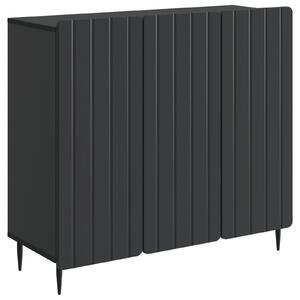 Servírovacia skriňa Čierna 89 x 34,5 x 82 cm Kompozitné drevo