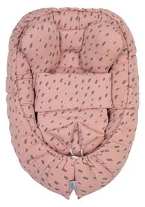 BELISIMA Hniezdo pre bábätko Soft s dečkou Rose 85x55 cm P02-1002