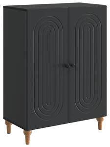 Servírovacia skriňa Čierna 66 x 34,5 x 90 cm Kompozitné drevo