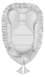 BELISIMA Hniezdo pre bábätko Pure bavlnené Grey 85x55 cm P02-0861