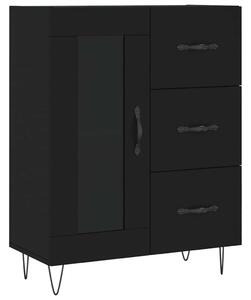 Komoda čierna 69,5x34x90 cm kompozitné drevo
