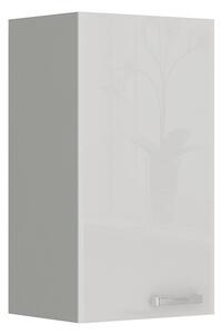 Mirjan24 Závesná horná skrinka Multiline 40 G-72 F, Farby: šedý / biely lesk 5902928216561