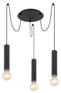 Globo 15499-3H - Luster na lanku MARION 3xE27/60W/230V čierne drevo