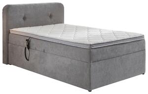 BOXSPRINGOVÁ POSTEĽ, 100/200 cm, svetlosivá Carryhome - Online Only spálne, Online Only