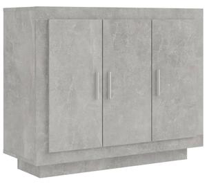 Komoda betónová sivá 92x35x75 cm spracované drevo