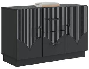 Servírovacia skriňa Čierna 89 x 34,5 x 57 cm Kompozitné drevo