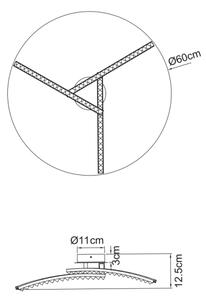 Globo 67169-18IP - LED Kúpeľňový prisadený luster JULES 3xLED/6W/230V IP44