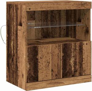 LED komoda Hnedá 60,5 x 37 x 67 cm Kompozitné drevo