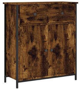 Komoda dymový dub 70x30x80 cm kompozitné drevo