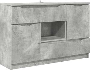Servírovacia skriňa so zásuvkou Betónová šedá 100 x 30 x 65,6
