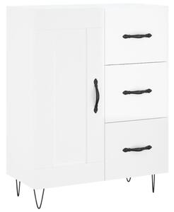 Komoda lesklá biela 69,5x34x90 cm spracované drevo