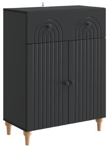 Servírovacia skriňa Čierna 66 x 34,5 x 90 cm Kompozitné drevo