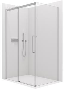 CERANO - Sprchovací kút Lantono L/P - chróm, transparentné sklo - 100x70 cm - posuvný