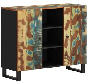 Komoda s 2 dvierkami 90x33x75 cm masívne recyklované drevo