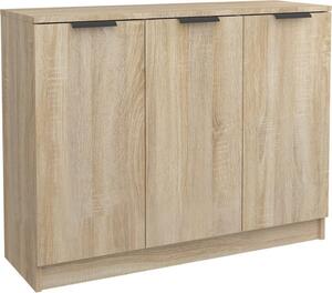 Komoda farba dubu sonoma 90,5x30x70 cm spracované drevo