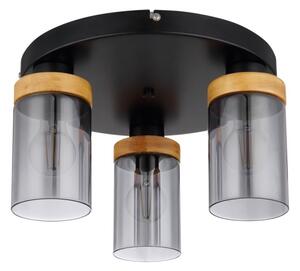 Globo 15557-3D - Prisadený luster FINCA 3xE27/40W/230V kov/drevo