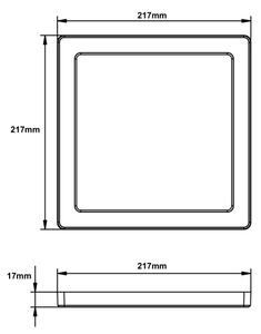 Globo 12380-18B - LED Stropné svietidlo LASSE LED/18W/230V 3000/4000/6500K čierna