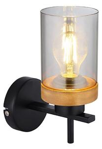 Globo 15557W - Nástenná lampa FINCA 1xE27/40W/230V kov/drevo