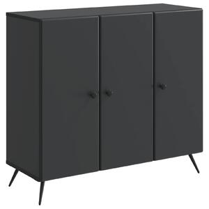 Servírovacia skriňa Čierna 89 x 34,5 x 80 cm Kompozitné drevo